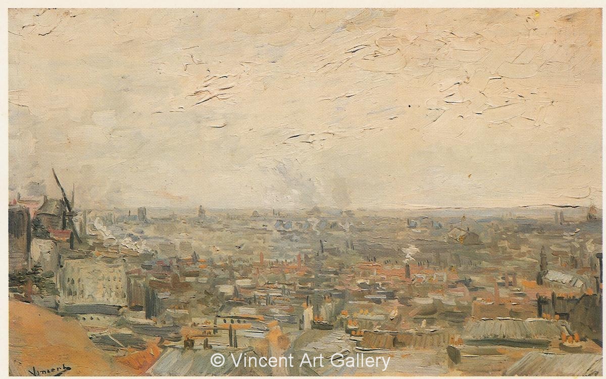 JH1102, View of Paris from Montmartre